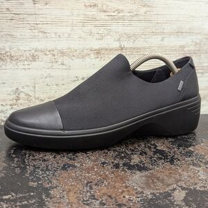 Womens Ecco Soft 7 Wedge GTX Goretex Slip On Shoes Sz 11 42 Used Black Mesh